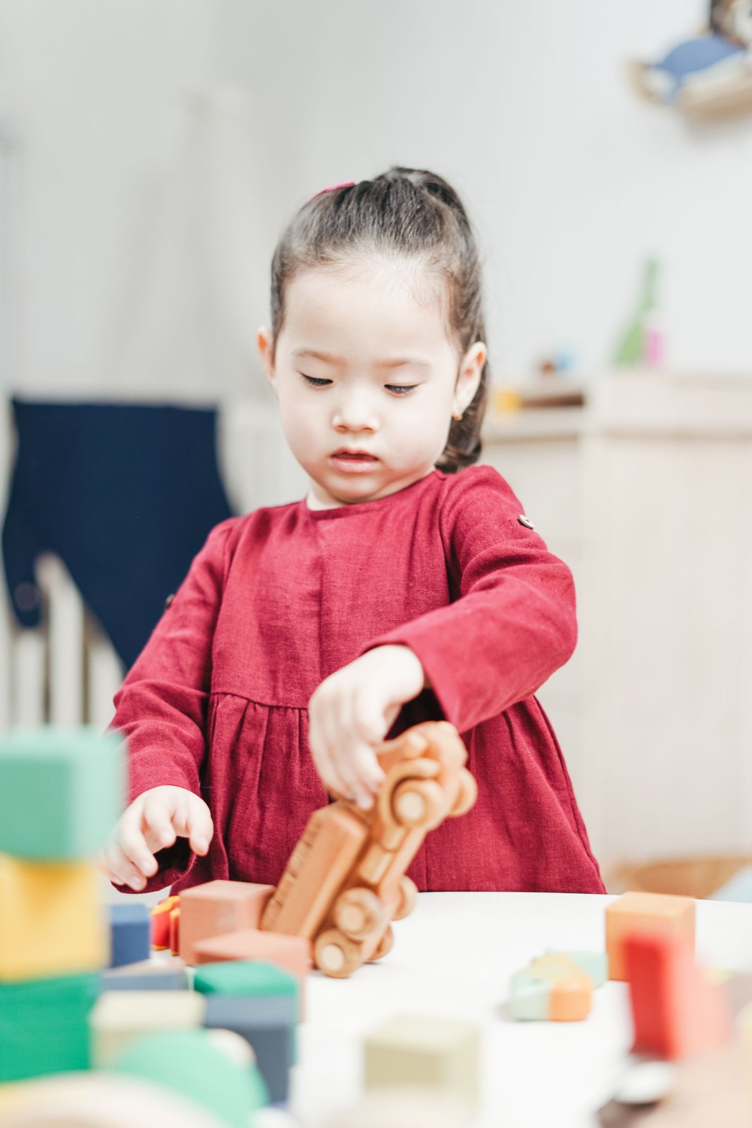 Children exploring practical learning activities