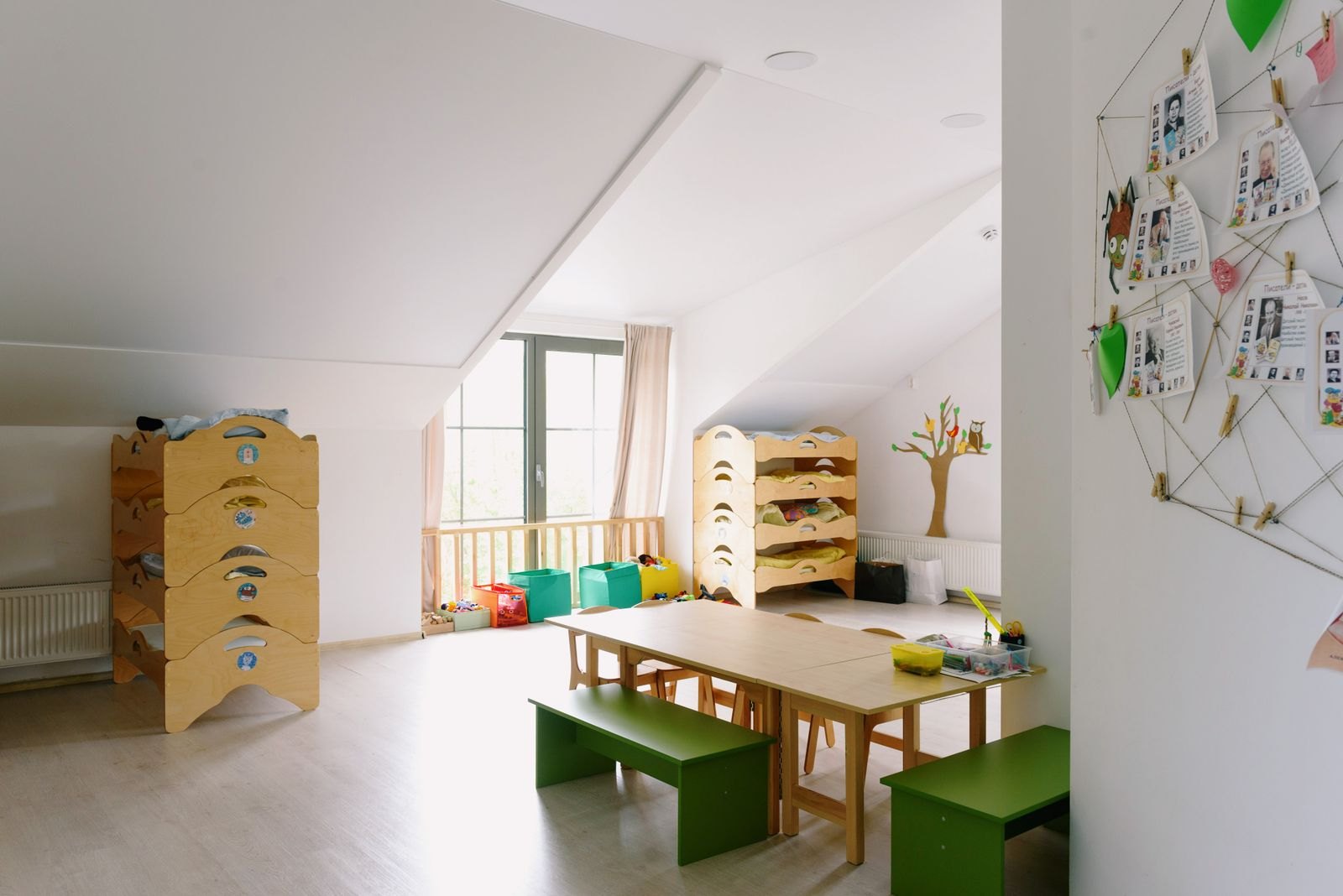A thoughtfully arranged early learning classroom